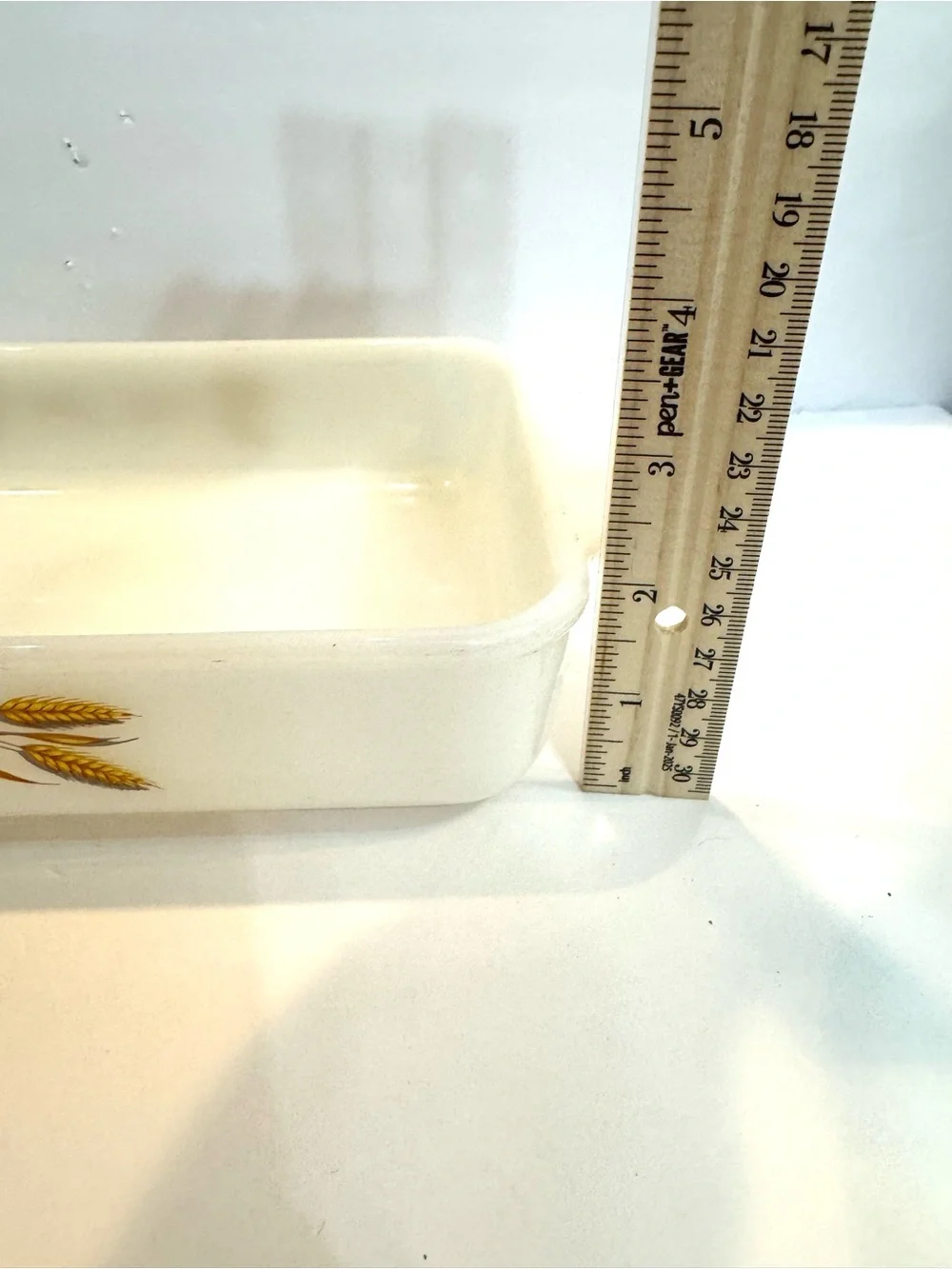 VTG Anchor Hocking Fire King Golden Wheat Casserole Dish #410 1.5 qt 1970’s